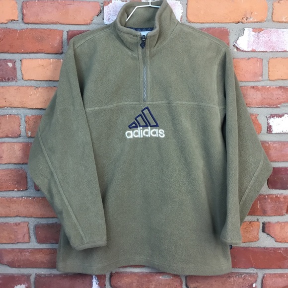 adidas fleece quarter zip